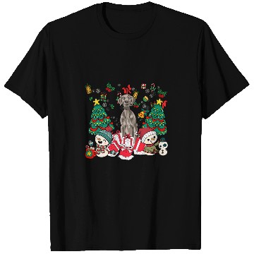 Discover Weimaraner Funny Christmas Dog T-Shirts