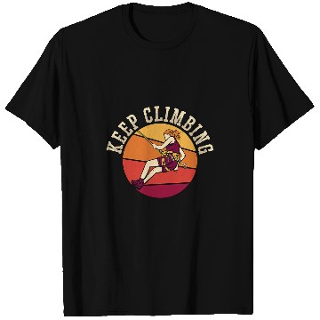 Discover Keep Climbing Loves Climber Mountain Boulder Rock Climbing T-Shirts