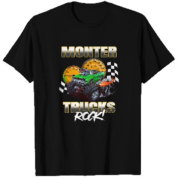 Discover Monster Trucks Rock T-Shirts