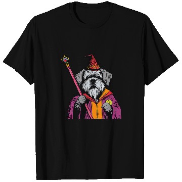 Discover Schnauzer Wizard Funny Dog Magic 1 T-Shirts
