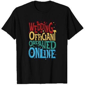 Discover Wedding Officiant Educate Internet Ordained Minister Gift T-Shirts