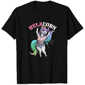 Discover Unicorns Hula Hoop Dancer Hulacorn Dancing Gymnastics Pun T-Shirts