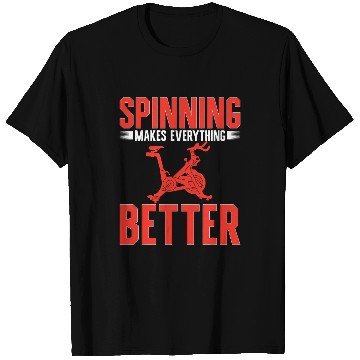 Discover Spinning Makes Everything Better Spin Class Indoor Cycling T-Shirts