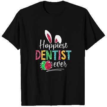 Discover Hoppiest dentists Ever Bunny Ears buffalo plaids Easter T-Shirts