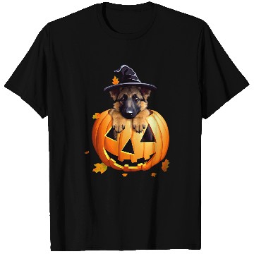 Discover German Shepherd Puppy Halloween Magic T-Shirts