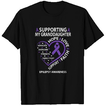 Discover Supporting My Granddaughter Epilepsy Awareness Grandparents T-Shirts