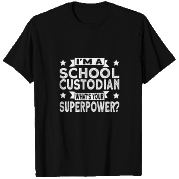 Discover School Custodian Superhero T-Shirts