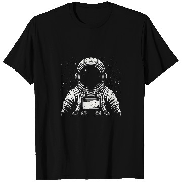 Discover Space Explorer Minimalist Astronaut T-Shirts