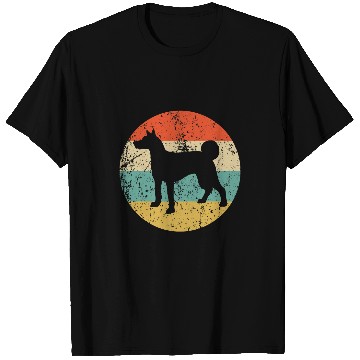 Discover Retro Basenji Dog Breed Icon T-Shirts