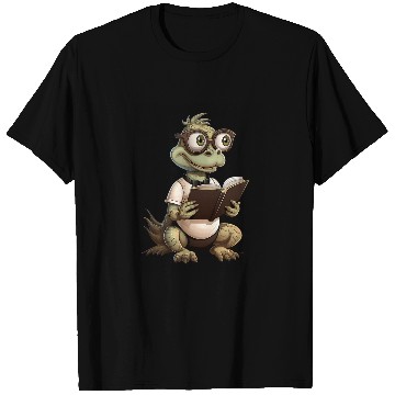 Discover Lizard Reading Book Funny Bookworm Reader Read Librarian 21 T-Shirts