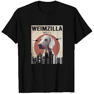 Discover Weimzilla Funny Weimaraner Dog Lover T-Shirts
