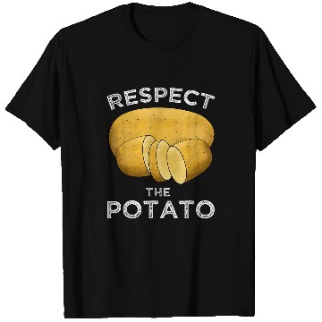 Discover Potatoes Veggie Potato Vegan Potato Farmer T-Shirts