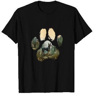 Discover Miniature Pinscher Mountain Paw Design Dog Mom Dad T-Shirts
