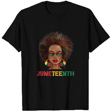 Discover Juneteenth Black Woman Art Melanin Afro Girl Afrocentric T-Shirts