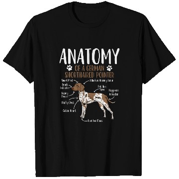 Discover German Shorthaired Pointer Dog Anatomy T-Shirts