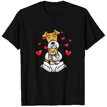 Discover Kawaii Fox Terrier Dog Stuffed Animal Wire Fox Terrier T-Shirts
