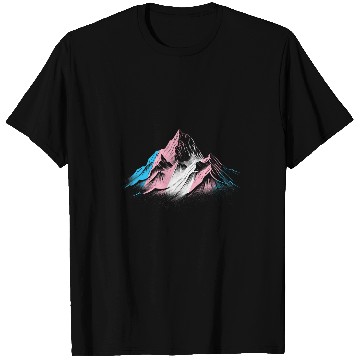 Discover Subtle Transgender Pride Month Mountain Hiking Camping Trans T-Shirts