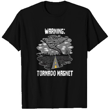 Discover Warning Tornado Magnet Meteorologist Tornado Chaser T-Shirts