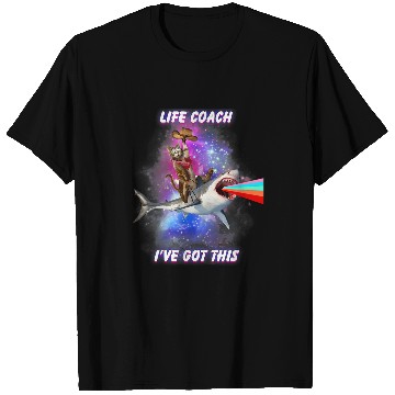 Discover Life Coachs Ive Got This Cute Cat Shark Rainbow T-Shirts