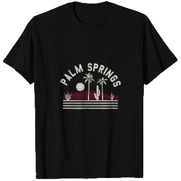 Discover Palm Springs Landscape Silhouette 1 T-Shirts