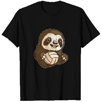 Discover Volleyball Beach Vball Volleyball Sloth 2 T-Shirts