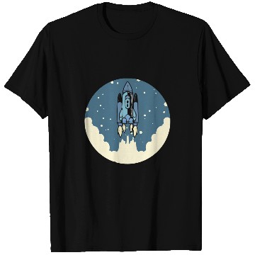 Discover Space Launch Astronaut T-Shirts