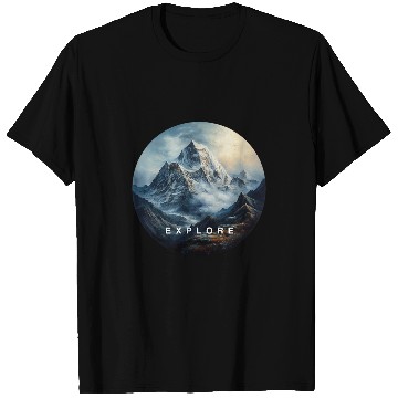 Discover Summit Serenity Hiking Mountain Climbing Exploration T-Shirts