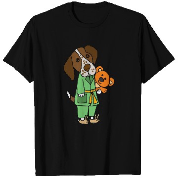 Discover Smileteespetsa Funny German Shorthaired Pointer in Bathrobe T-Shirts