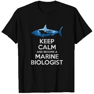 Discover Keep calm and become a marine biologist 1 T-Shirts