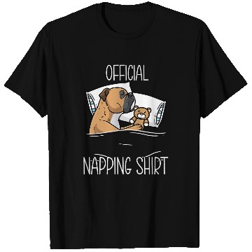 Discover Sleeping Continental Bulldog Dog With Stuffed Animal T-Shirts