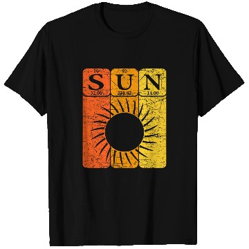 Discover Sun Periodic Table Elements Space Sun Astronomy Nerd 1 T-Shirts
