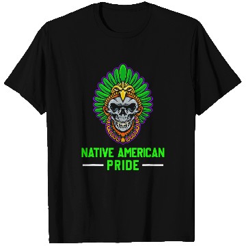 Discover Native American Pride Skull Style T-Shirts
