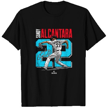 Discover MLBPA Major League Baseball Sandy Alcantara MLBALC1004 T-Shirts