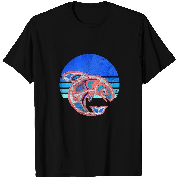 Discover Native American Totem Orca Killer Whale Sun 4 Fan Fun T-Shirts