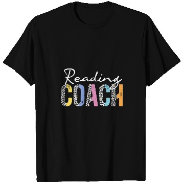 Discover Leopard Reading Specialist Back To School Reading Coach T-Shirts