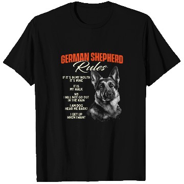 Discover German Shepherd Rules Dog Lover Animal Pet Breeder T-Shirts