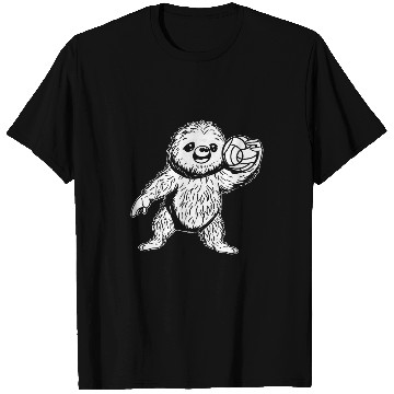 Discover Volleyball Beach Vball Volleyball Sloth 9 T-Shirts
