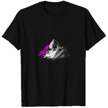 Discover Subtle Asexual Pride Month Mountain Hiking Camping Ace Pride T-Shirts