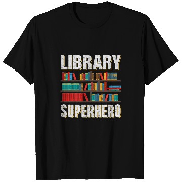 Discover Library Superhero I Librarian T-Shirts