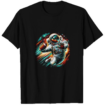 Discover Space Quarterback Astronaut For Football Player Kid Adults T-Shirts