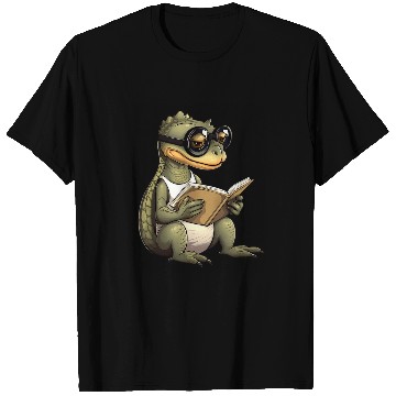 Discover Lizard Reading Book Funny Bookworm Reader Read Librarian 22 T-Shirts