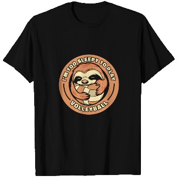 Discover Volleyball Cute Beach Vball Volleyball Sloth T-Shirts