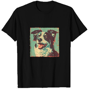 Discover Rustic Border Collie Farm Dog T-Shirts