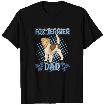 Discover Mens Fox Terrier Dad Daddy Fathers Day Fox Terrier T-Shirts
