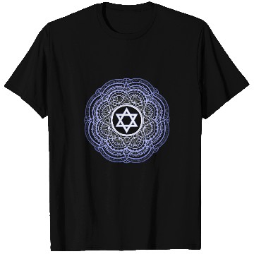 Discover Star of David Jewish Star Mandala T-Shirts