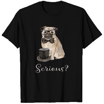 Discover Serious Pug T-Shirts