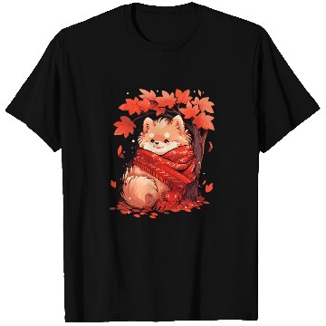 Discover Pomeranian Pom Autumn Fall Leaves Dog Thanksgiving T-Shirts