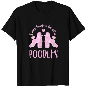 Discover Poodle Lovers 2 Pink Poodles T-Shirts