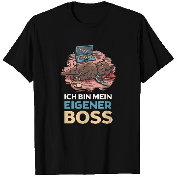 Discover Ich bin mein eigener Chef Boss Cat homes Office T-Shirts