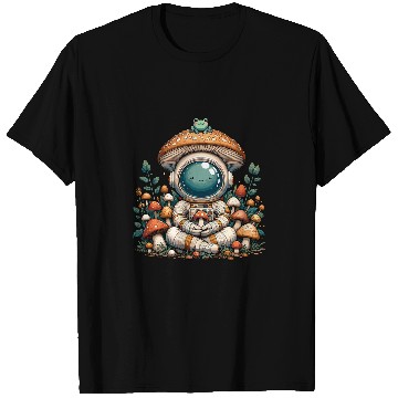 Discover Mushroom Astronaut Frog Aesthetic Cottagecore T-Shirts